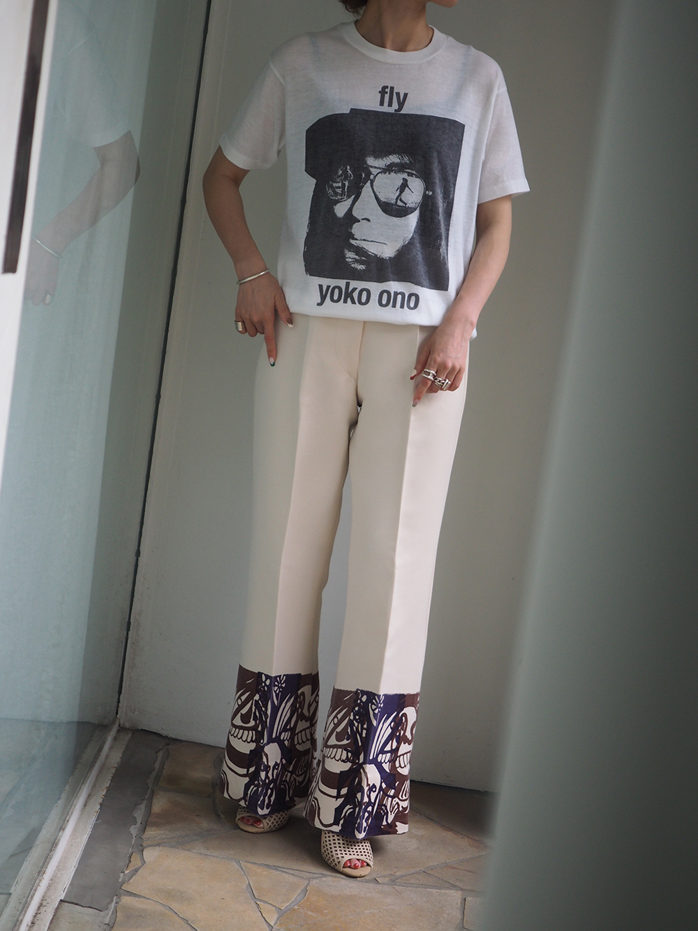 1970s Yoko Ono, fly T-shirt_5
