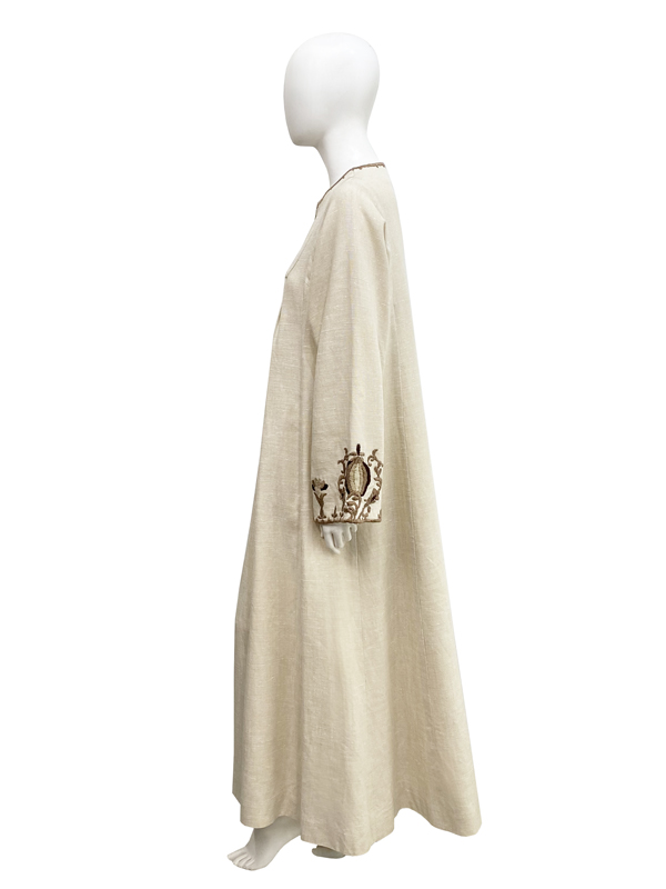 1969s Embroidered kaftan dress_2