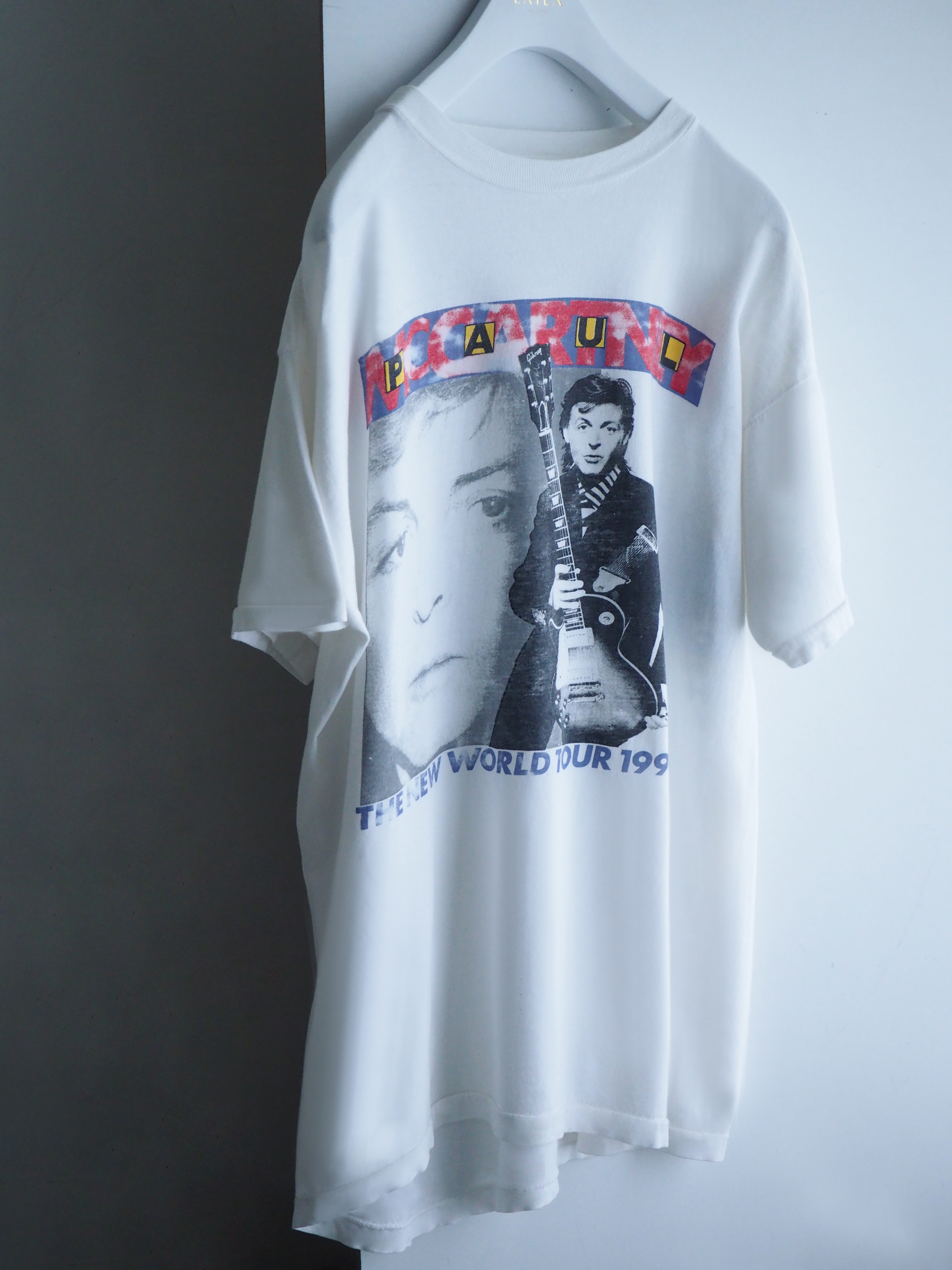 1993s Paul McCartney, unisex The New World Tour T-shirt_4