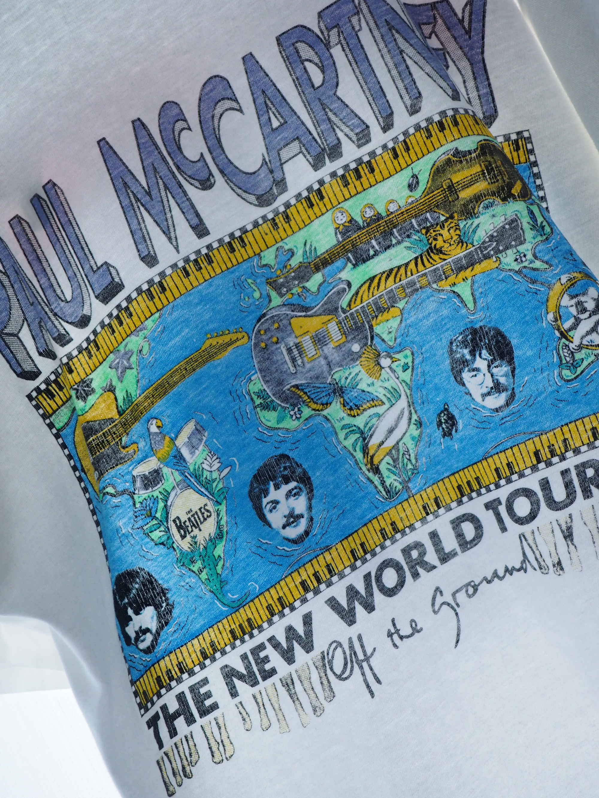 1993s Paul McCartney, unisex The New World Tour T-shirt_6